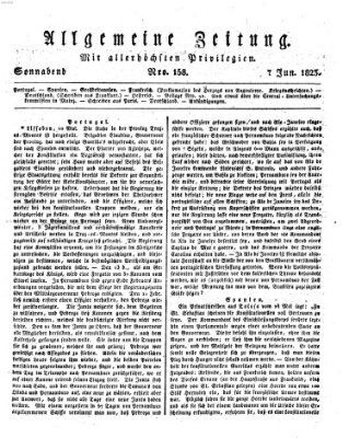 Allgemeine Zeitung Samstag 7. Juni 1823