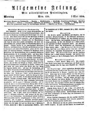 Allgemeine Zeitung Montag 3. Mai 1824