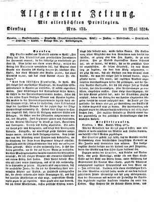 Allgemeine Zeitung Dienstag 11. Mai 1824