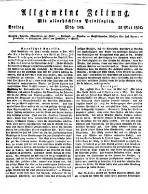 Allgemeine Zeitung Freitag 28. Mai 1824