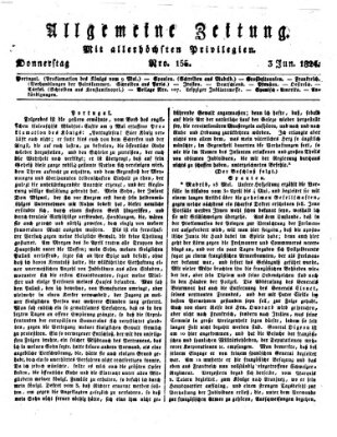 Allgemeine Zeitung Donnerstag 3. Juni 1824