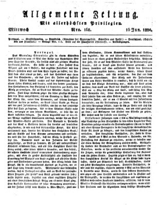 Allgemeine Zeitung Mittwoch 16. Juni 1824