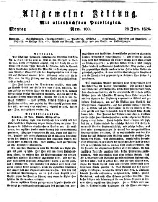 Allgemeine Zeitung Montag 28. Juni 1824