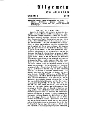 Allgemeine Zeitung Sonntag 24. Dezember 1826