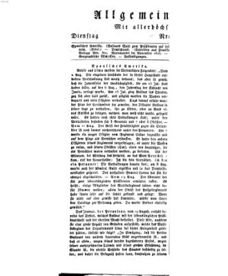 Allgemeine Zeitung Montag 25. Dezember 1826