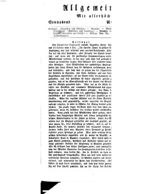 Allgemeine Zeitung Freitag 29. Dezember 1826