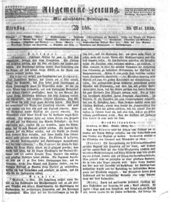 Allgemeine Zeitung Dienstag 28. Mai 1833