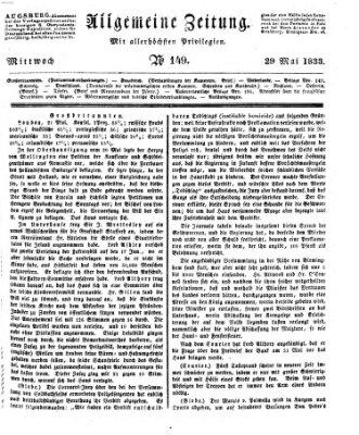 Allgemeine Zeitung Mittwoch 29. Mai 1833