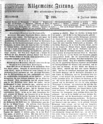 Allgemeine Zeitung Mittwoch 9. Juli 1834