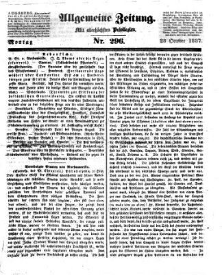 Allgemeine Zeitung Montag 23. Oktober 1837