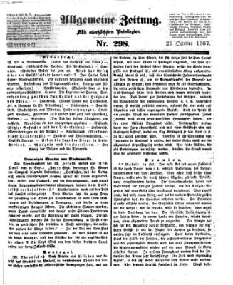 Allgemeine Zeitung Mittwoch 25. Oktober 1837