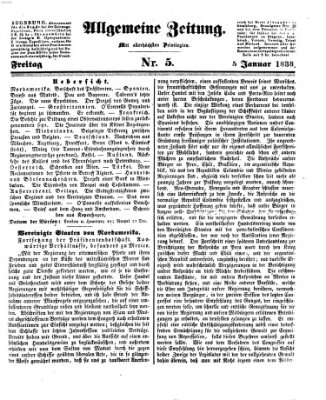 Allgemeine Zeitung Freitag 5. Januar 1838