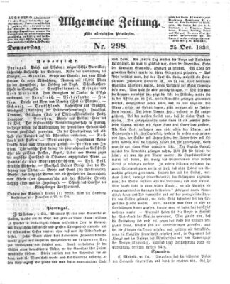Allgemeine Zeitung Donnerstag 25. Oktober 1838