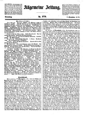 Allgemeine Zeitung Sonntag 6. Oktober 1850