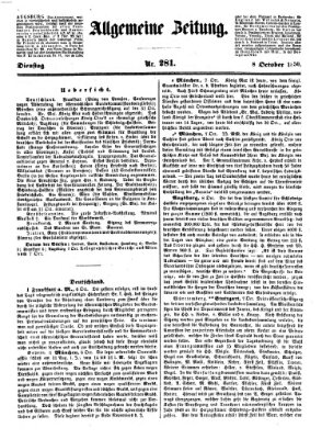 Allgemeine Zeitung Dienstag 8. Oktober 1850