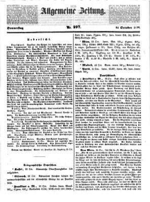 Allgemeine Zeitung Donnerstag 24. Oktober 1850