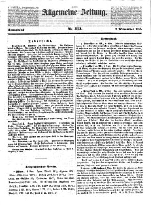 Allgemeine Zeitung Samstag 9. November 1850