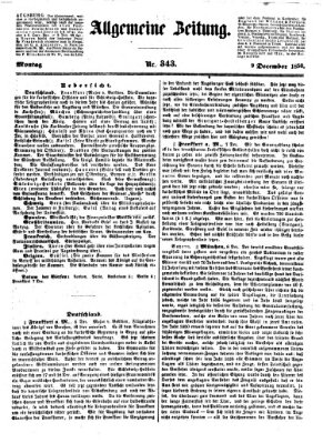 Allgemeine Zeitung Montag 9. Dezember 1850