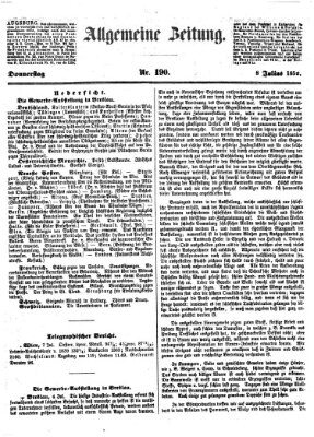 Allgemeine Zeitung Donnerstag 8. Juli 1852