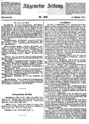 Allgemeine Zeitung Samstag 24. Juli 1852