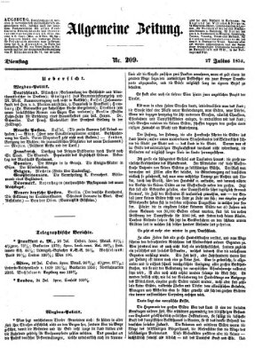 Allgemeine Zeitung Dienstag 27. Juli 1852