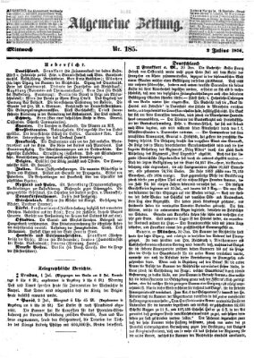 Allgemeine Zeitung Mittwoch 2. Juli 1856