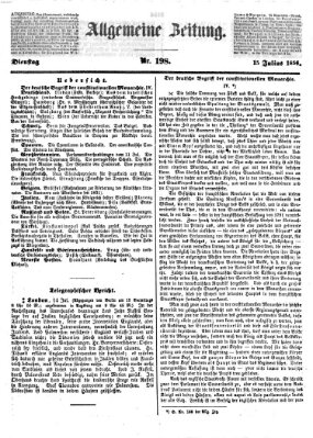 Allgemeine Zeitung Dienstag 15. Juli 1856