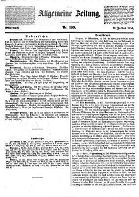 Allgemeine Zeitung Mittwoch 16. Juli 1856