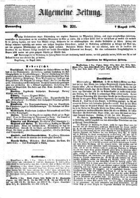 Allgemeine Zeitung Donnerstag 7. August 1856