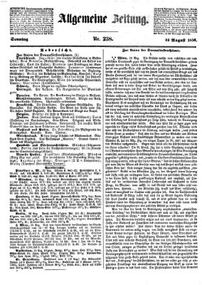 Allgemeine Zeitung Sonntag 24. August 1856