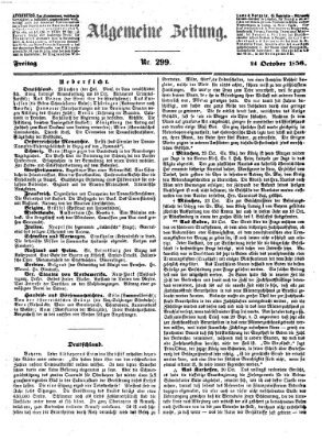 Allgemeine Zeitung Freitag 24. Oktober 1856