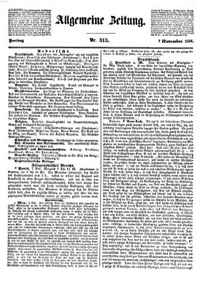 Allgemeine Zeitung Freitag 7. November 1856