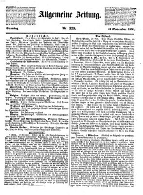 Allgemeine Zeitung Sonntag 23. November 1856