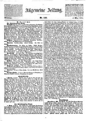 Allgemeine Zeitung Montag 3. Mai 1858