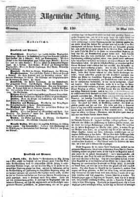 Allgemeine Zeitung Montag 10. Mai 1858