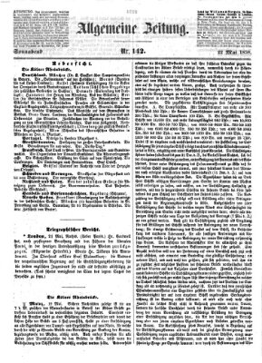 Allgemeine Zeitung Samstag 22. Mai 1858