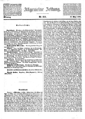 Allgemeine Zeitung Montag 31. Mai 1858