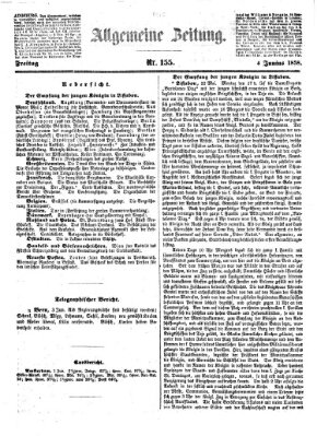 Allgemeine Zeitung Freitag 4. Juni 1858