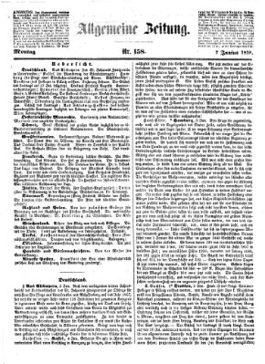 Allgemeine Zeitung Montag 7. Juni 1858