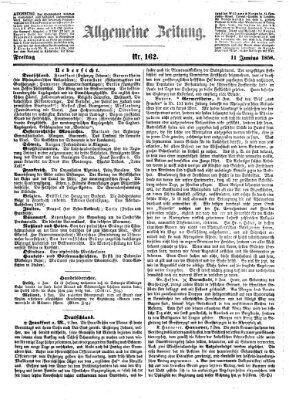 Allgemeine Zeitung Freitag 11. Juni 1858