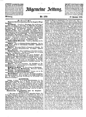 Allgemeine Zeitung Montag 28. Juni 1858