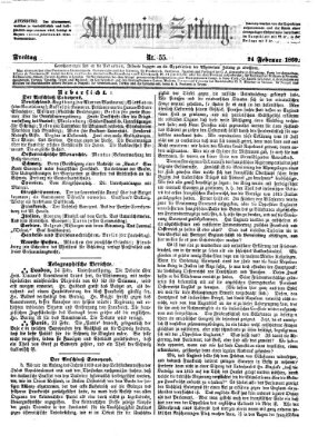 Allgemeine Zeitung Freitag 24. Februar 1860