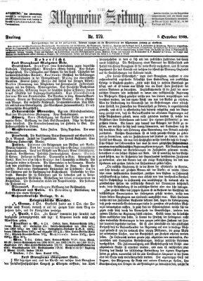 Allgemeine Zeitung Freitag 5. Oktober 1860