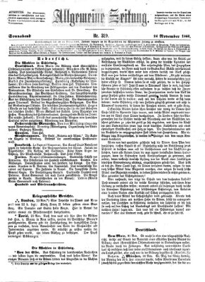 Allgemeine Zeitung Samstag 24. November 1860