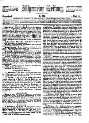 Allgemeine Zeitung Samstag 4. Mai 1861