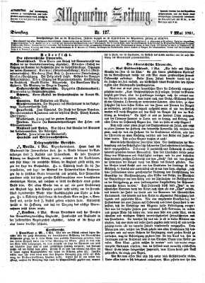 Allgemeine Zeitung Dienstag 7. Mai 1861