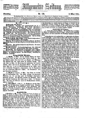 Allgemeine Zeitung Dienstag 14. Mai 1861