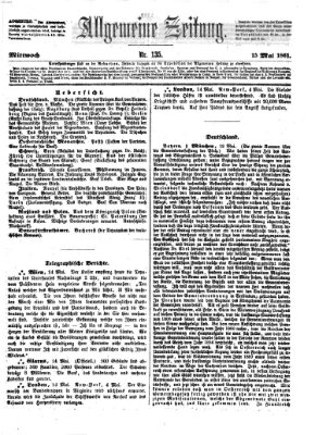 Allgemeine Zeitung Mittwoch 15. Mai 1861