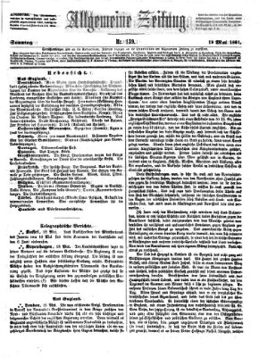 Allgemeine Zeitung Sonntag 19. Mai 1861