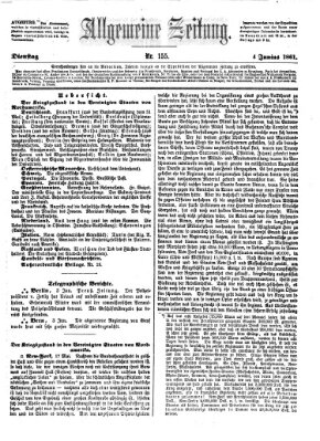 Allgemeine Zeitung Dienstag 4. Juni 1861